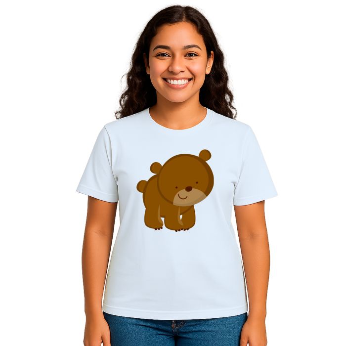 Camiseta Ursinho Super Feliz Estampa Personalizada