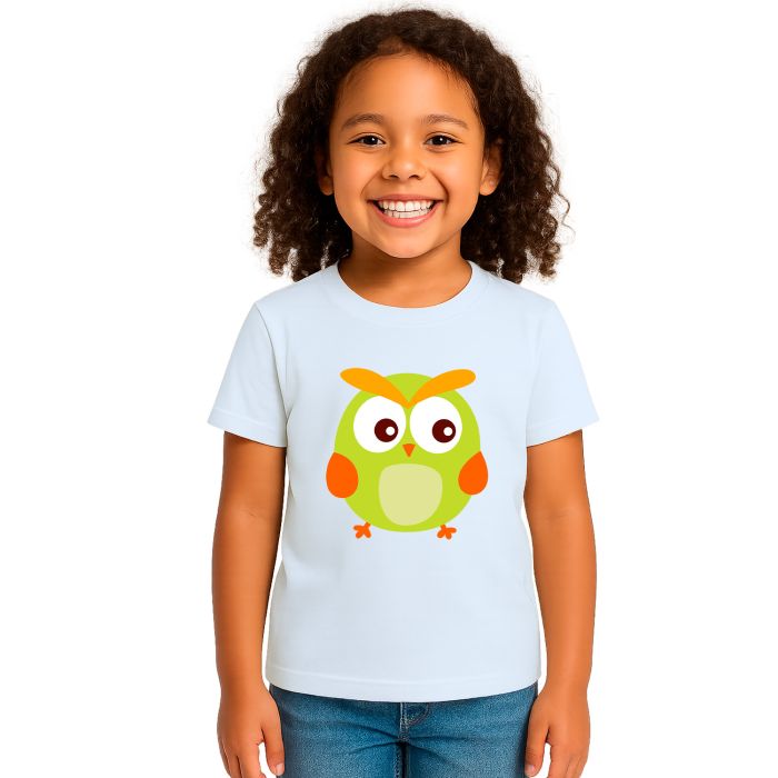 Camiseta Coruja Oliva Corujinha Estampa Personalizada