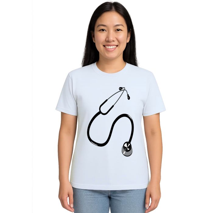 Camiseta Medicina Estetoscópio Estampa Personalizada