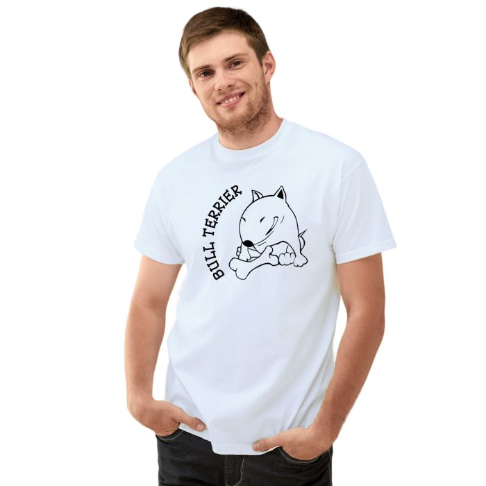 Camiseta Cachorro Bull Terrier Pet Estampa Personalizada
