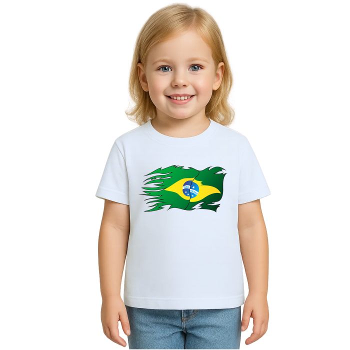 Camiseta Brasil Bandeira Speed Estampa Personalizada