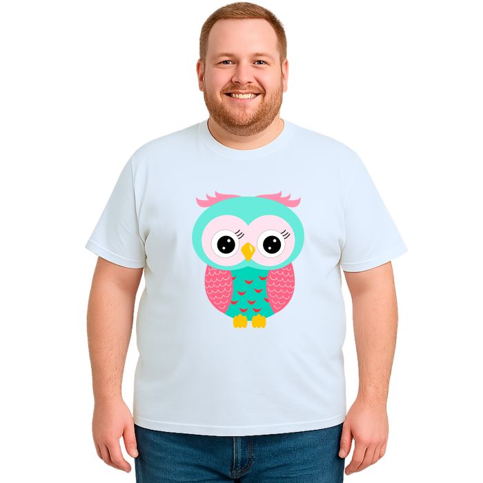 Camiseta Coruja Verde Corujita Estampa Personalizada