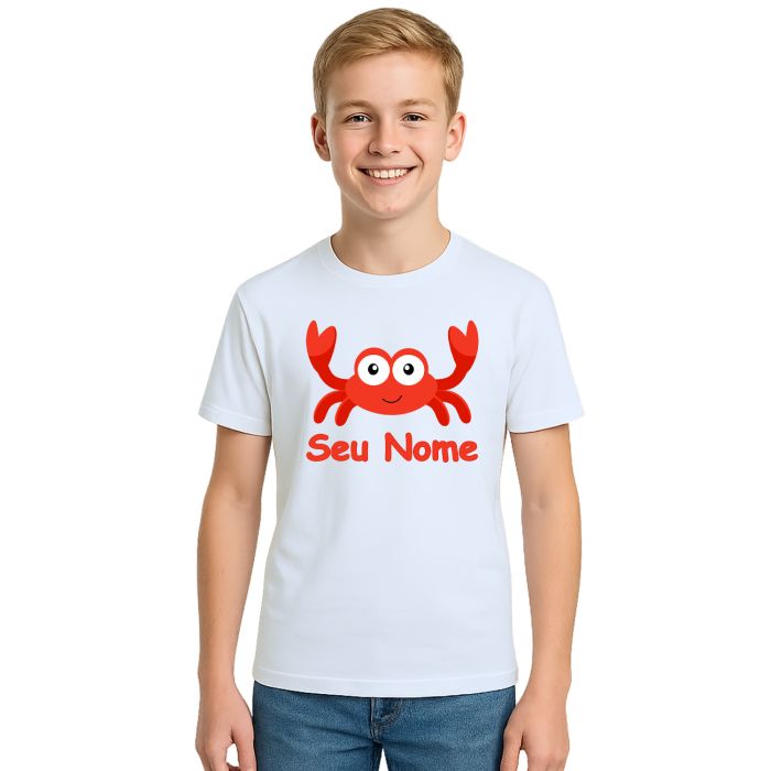 Camiseta Caranguejo Especial Estampa Personalizada