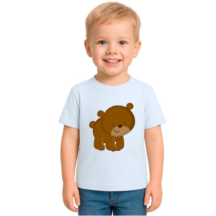 Camiseta Ursinho Super Feliz Estampa Personalizada