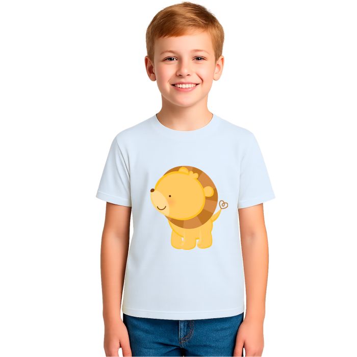 Camiseta Mini Leão King Lion Estampa Personalizada