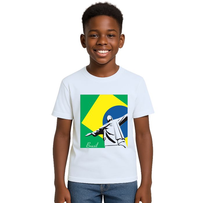 Camiseta Brasil Cristo RJ Rio de Janeiro Personalizada