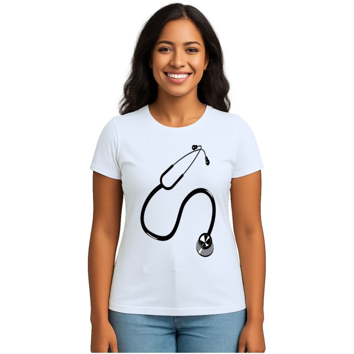 Camiseta Medicina Estetoscópio Estampa Personalizada