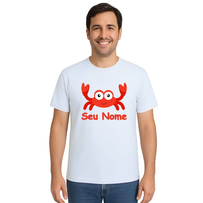 Camiseta Caranguejo Especial Estampa Personalizada
