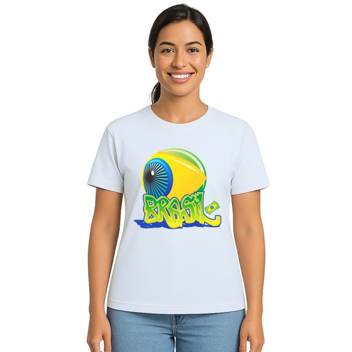 Camiseta Brasil de Olho Futebol Estampa Personalizada