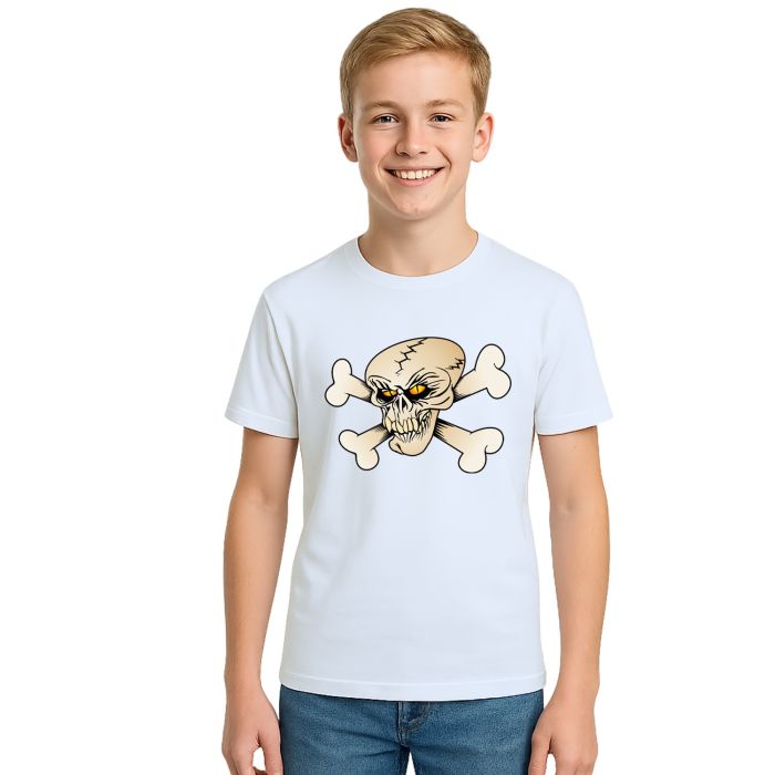 Camiseta Caveira Ossos Criativa Estampa Personalizada