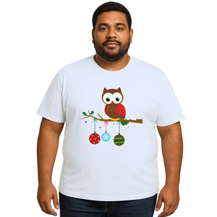 Camiseta Coruja Natal Corujinha Natalina Personalizada