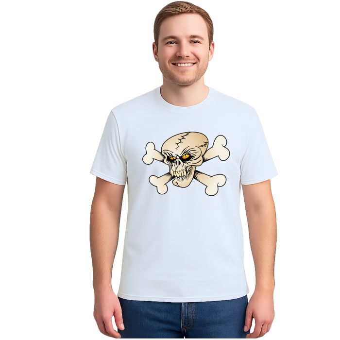 Camiseta Caveira Ossos Criativa Estampa Personalizada