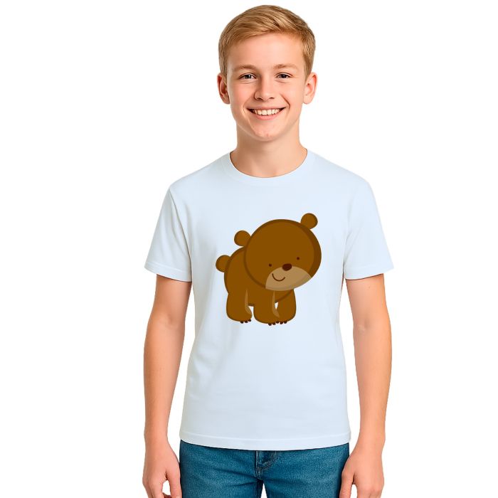 Camiseta Ursinho Super Feliz Estampa Personalizada