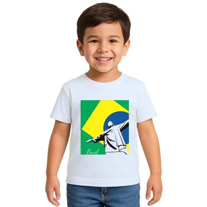 Camiseta Brasil Cristo RJ Rio de Janeiro Personalizada