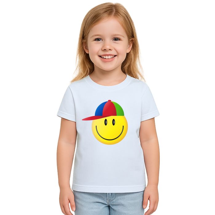 Camiseta Smile Feliz De Boné Estampa Personalizada