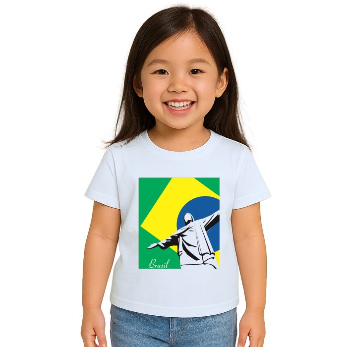 Camiseta Brasil Cristo RJ Rio de Janeiro Personalizada
