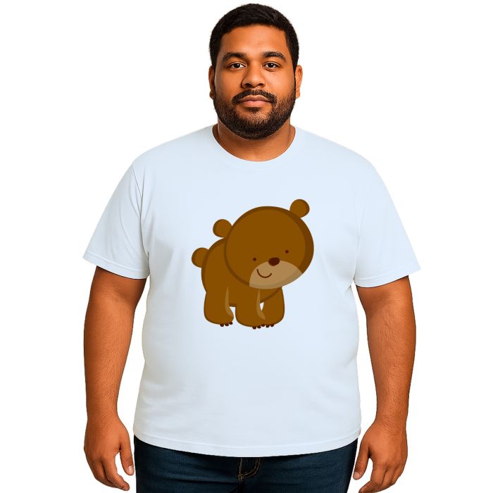 Camiseta Ursinho Super Feliz Estampa Personalizada