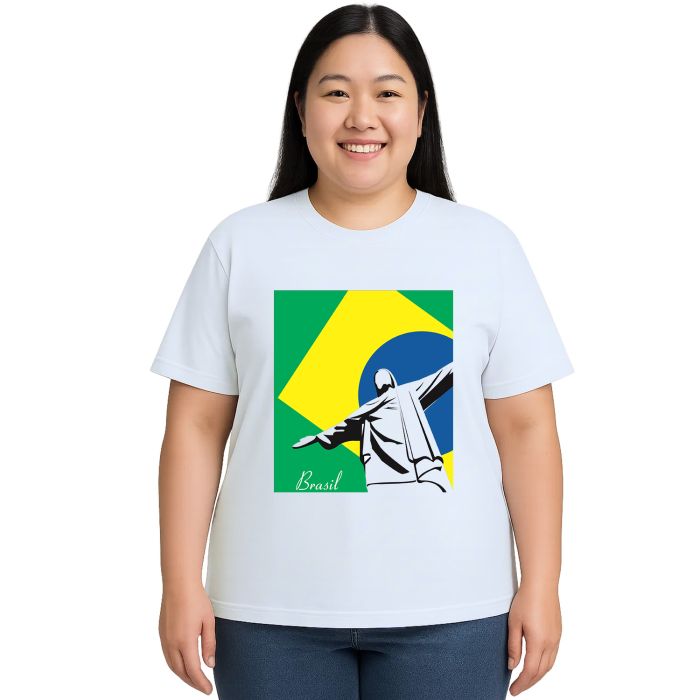 Camiseta Brasil Cristo RJ Rio de Janeiro Personalizada