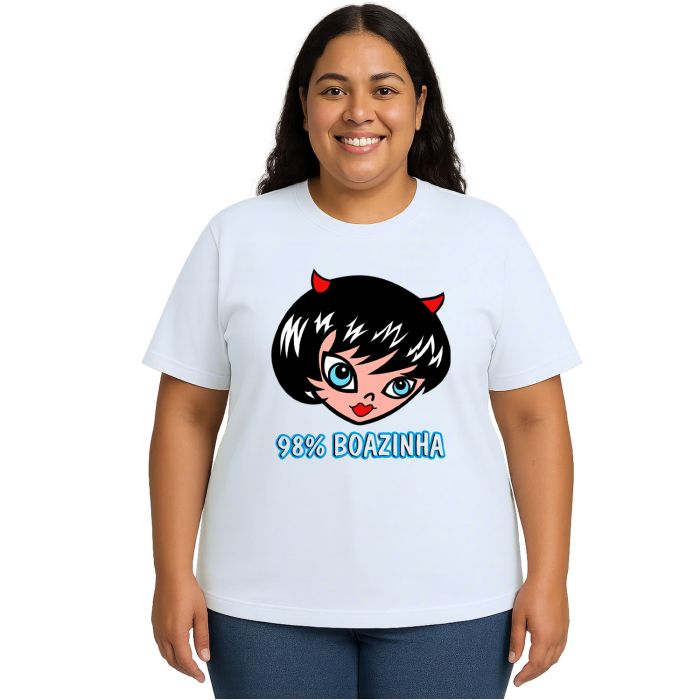 Camiseta 98% Boazinha Carnaval Estampa Personalizada