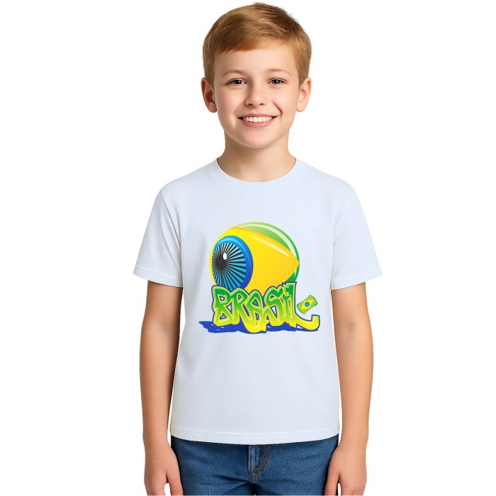 Camiseta Brasil de Olho Futebol Estampa Personalizada