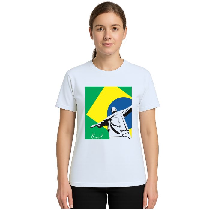 Camiseta Brasil Cristo RJ Rio de Janeiro Personalizada