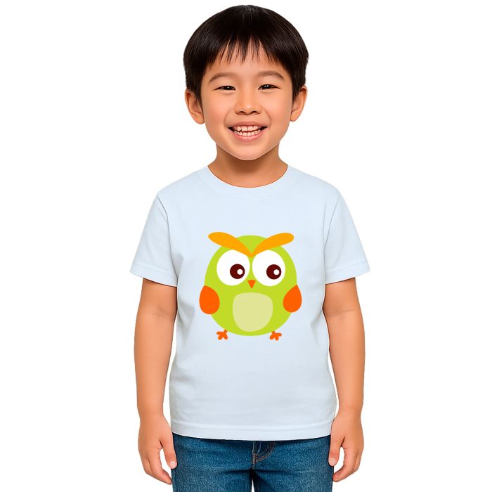 Camiseta Coruja Oliva Corujinha Estampa Personalizada