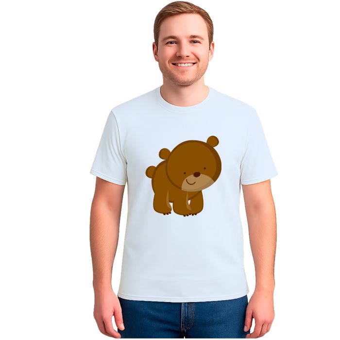 Camiseta Ursinho Super Feliz Estampa Personalizada