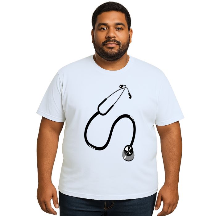 Camiseta Medicina Estetoscópio Estampa Personalizada