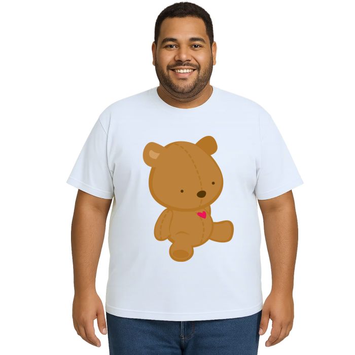 Camiseta Ursinho Love Urso Estampa Personalizada