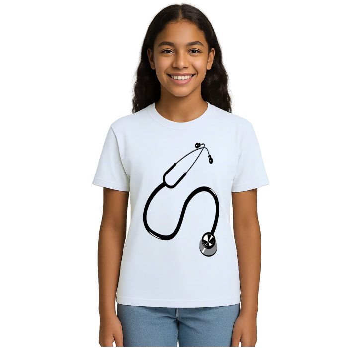 Camiseta Medicina Estetoscópio Estampa Personalizada