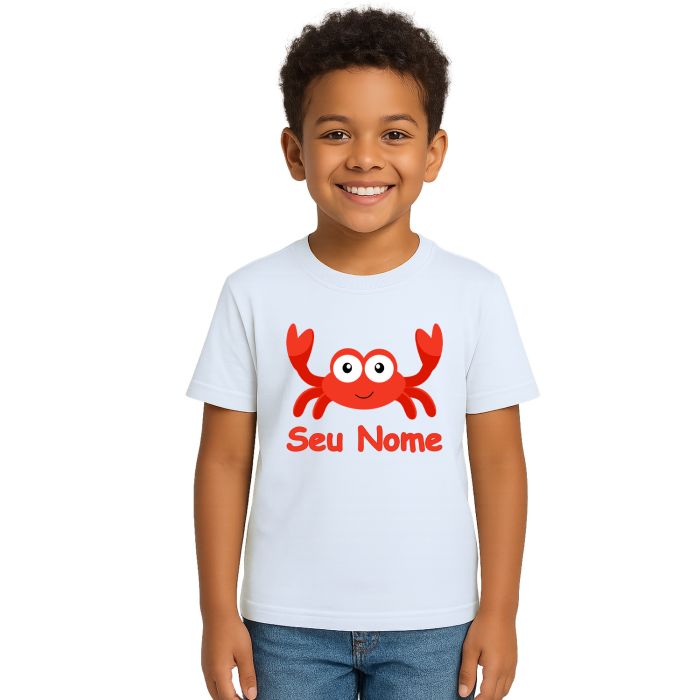 Camiseta Caranguejo Especial Estampa Personalizada