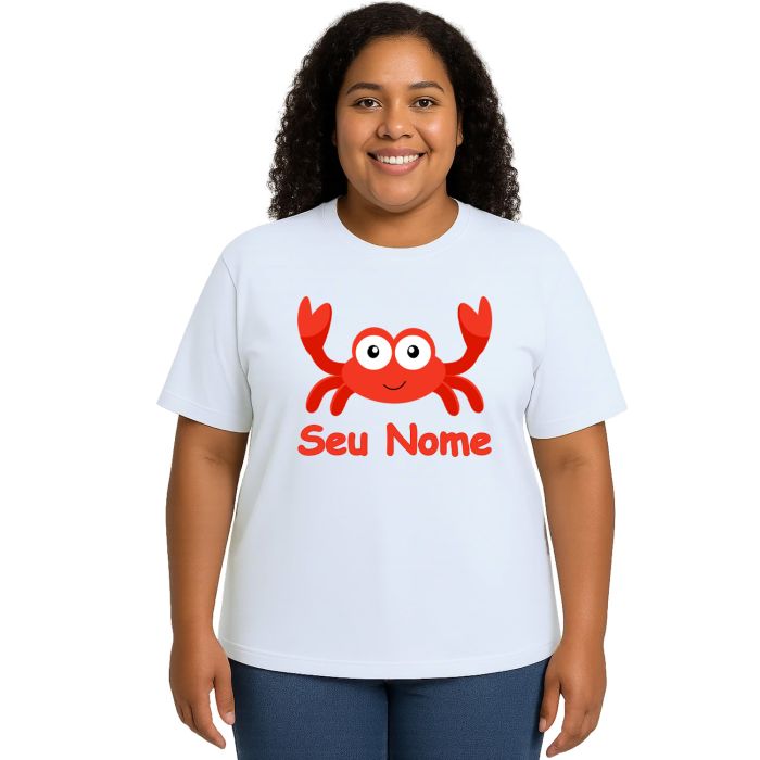 Camiseta Caranguejo Especial Estampa Personalizada