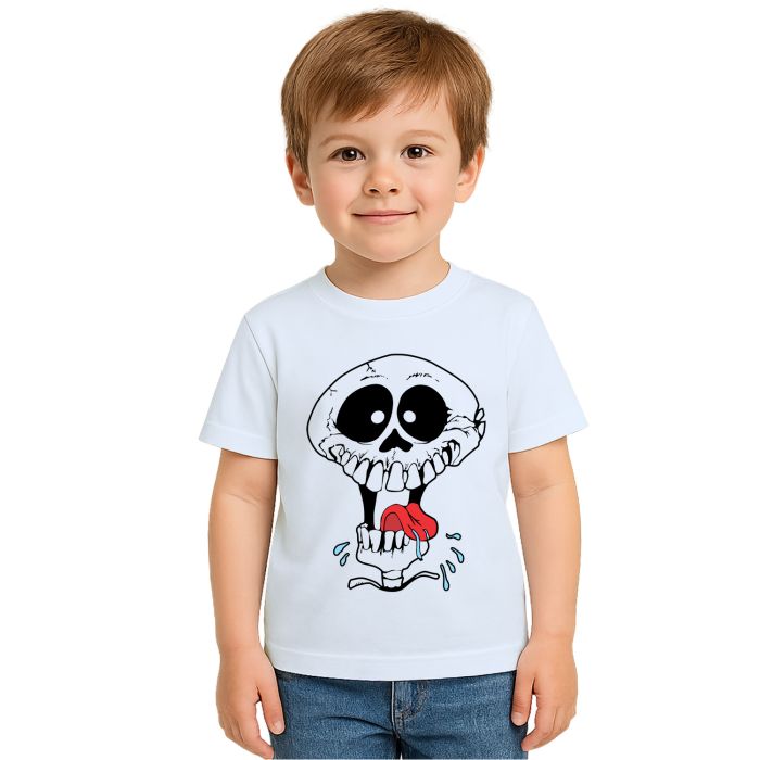 Camiseta Caveira Louca Divertida Estampa Personalizada