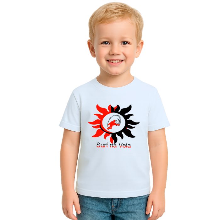 Camiseta Surf Na Veia Surfista Estampa Personalizada