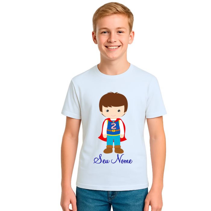Camiseta Príncipe Capa Vermelha Estampa Personalizada