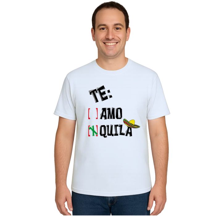 Camiseta Te Amo Quila Carnaval Estampa Personalizada