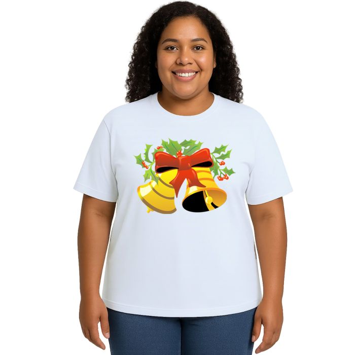 Camiseta Natalina Sinos De Natal Estampa Personalizada