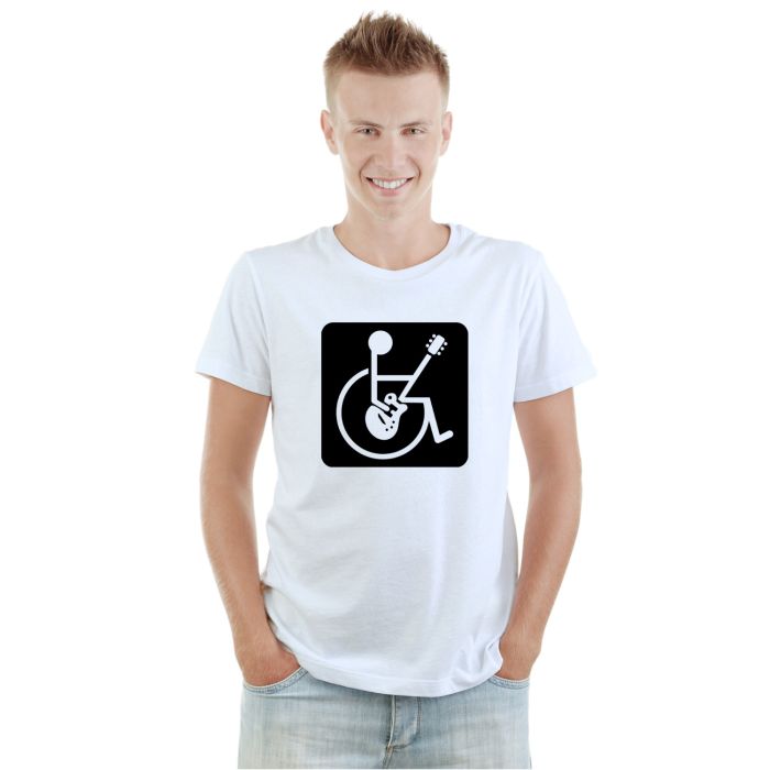 Camiseta Cadeirante Rockeiro Rock And Roll Personalizada