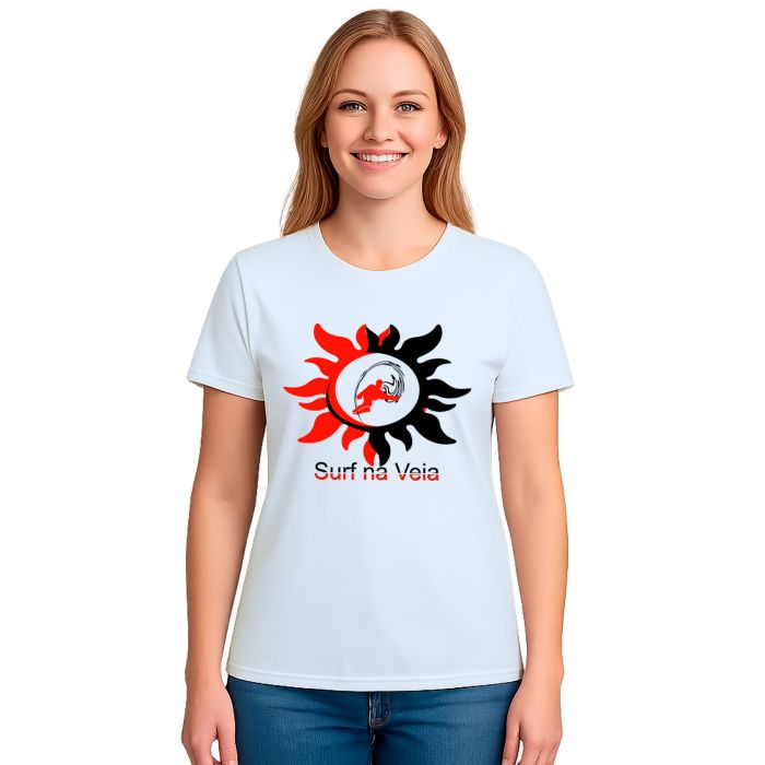 Camiseta Surf Na Veia Surfista Estampa Personalizada