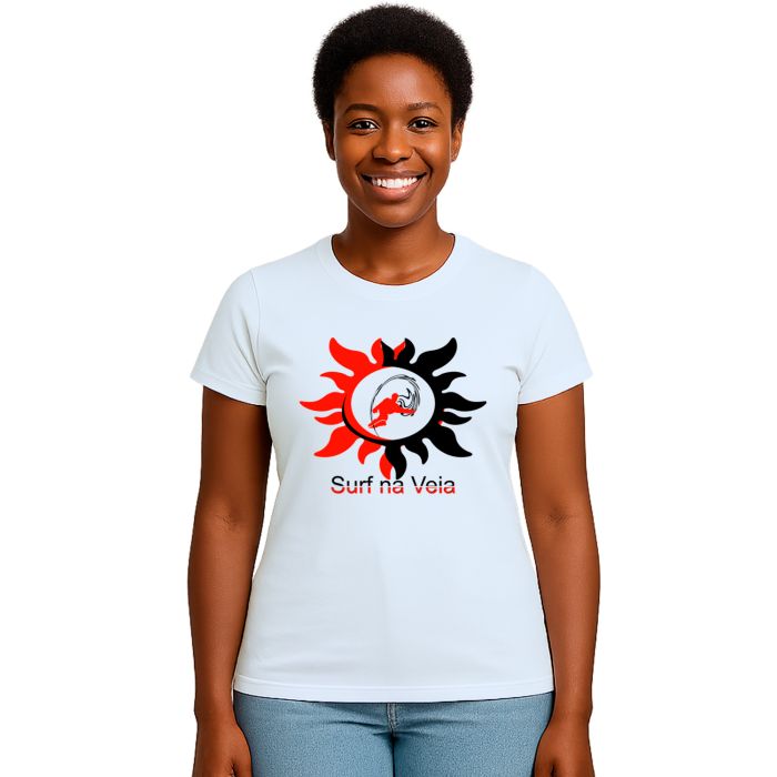 Camiseta Surf Na Veia Surfista Estampa Personalizada
