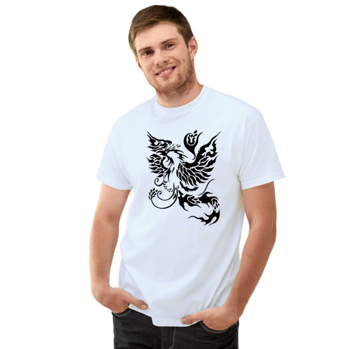 Camiseta Tribal Fênix Mística Estampa Personalizada