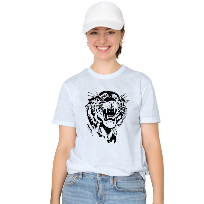 Camiseta Tigre Black Face Tiger Estampa Personalizada
