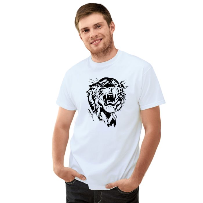 Camiseta Tigre Black Face Tiger Estampa Personalizada