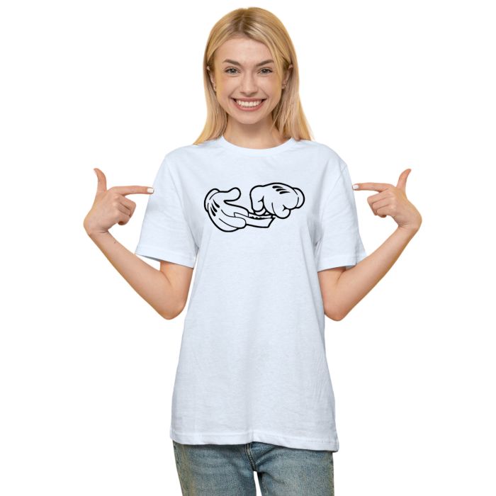 Camiseta Mãos Luvas Dichavando Bolando Personalizada Algodão