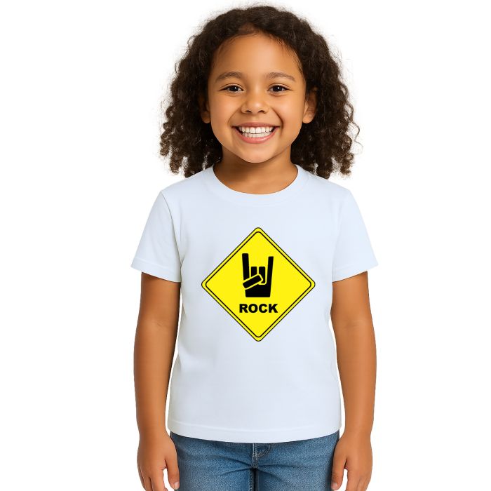 Camiseta Placa Rock Roqueiro Estampa Personalizada