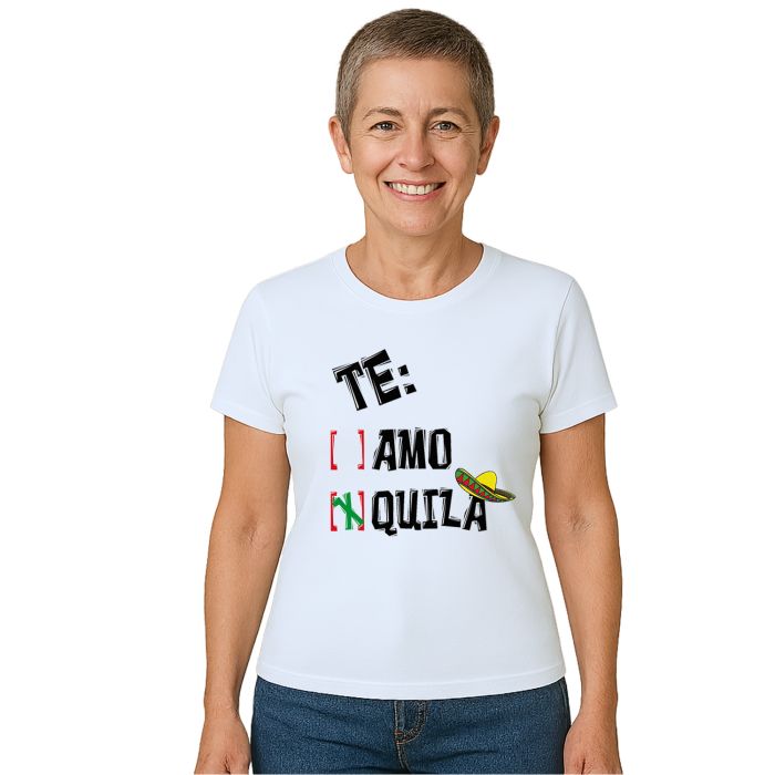 Camiseta Te Amo Quila Carnaval Estampa Personalizada