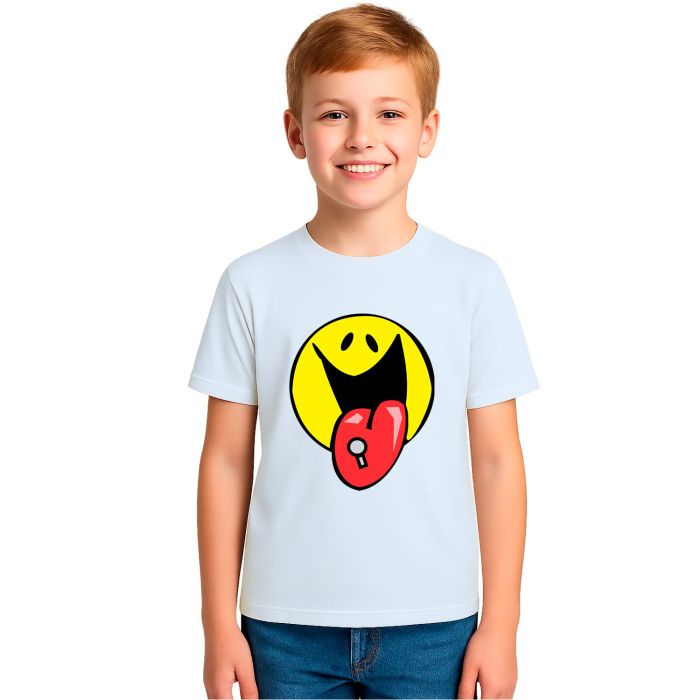 Camiseta Smile Piercing Criativa Estampa Personalizada