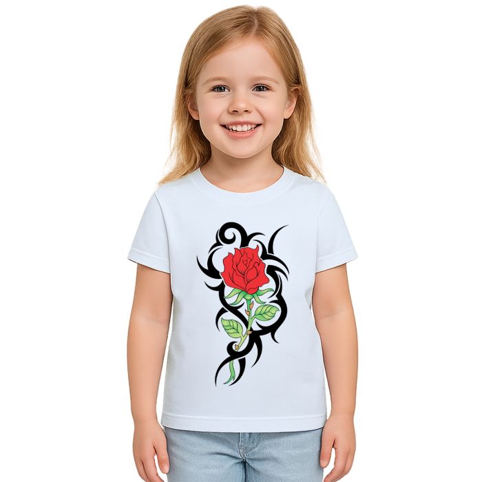 Camiseta Tribal Rosa Vermelha Estampa Personalizada