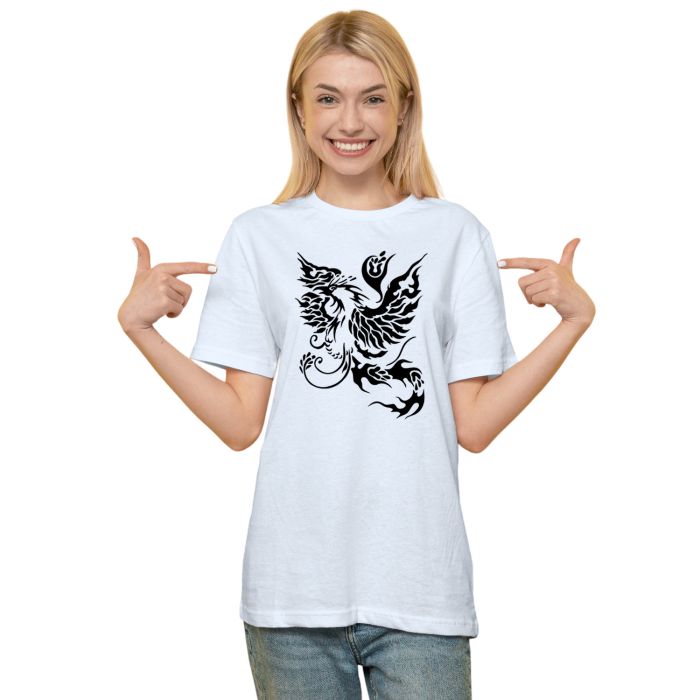 Camiseta Tribal Fênix Mística Estampa Personalizada