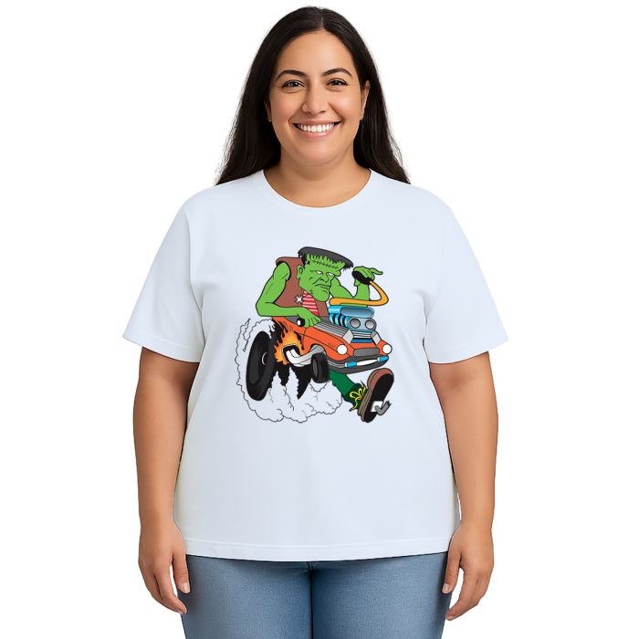 Camiseta Frankenstein Dragster Estampa Personalizada